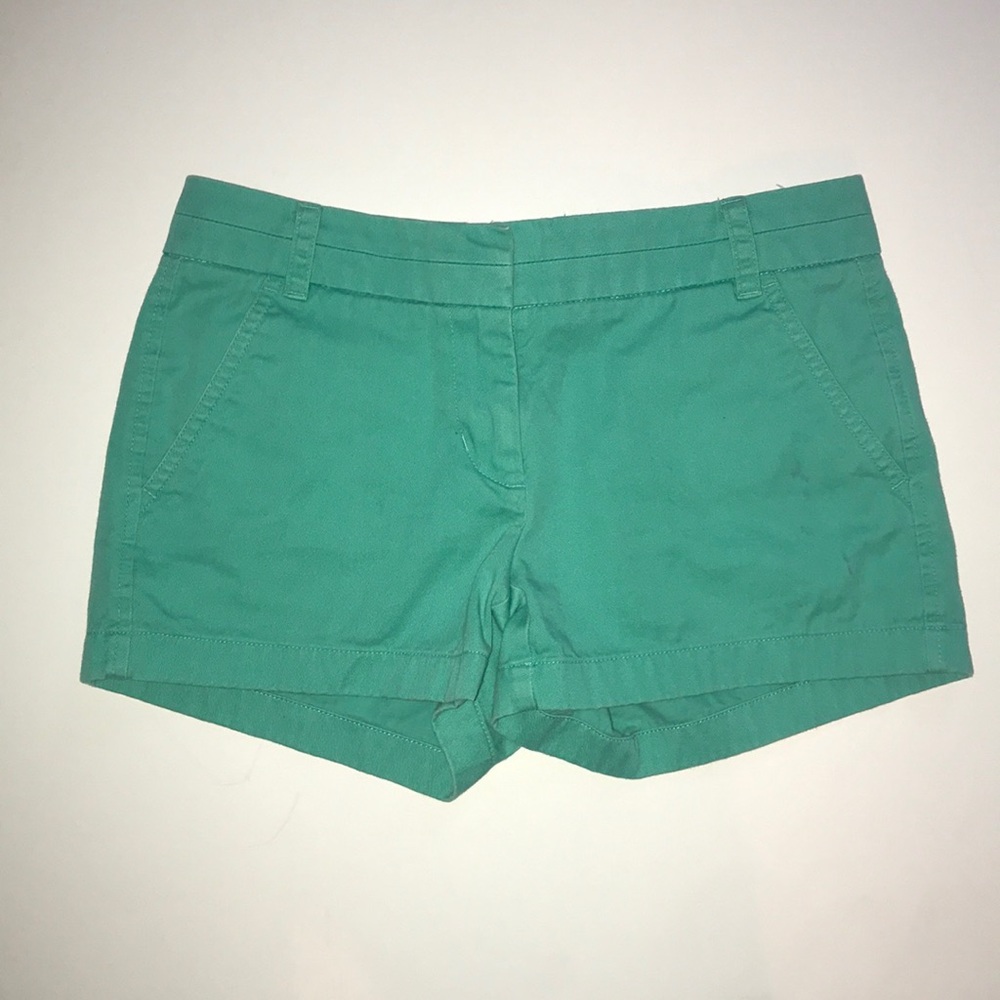 J Crew 2” Chino Shorts Green Sz. 0